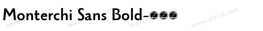 Monterchi Sans Bold字体转换